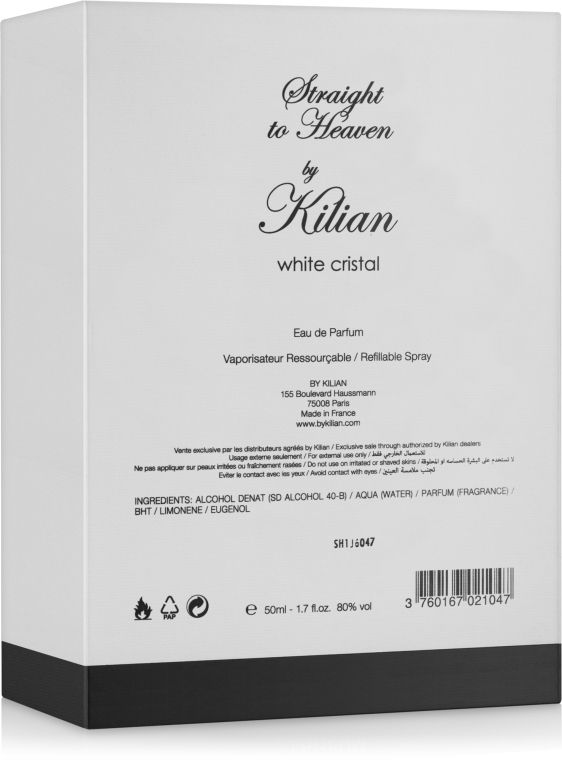 Kilian Straight to Heaven White Cristal by Kilian Refillable
